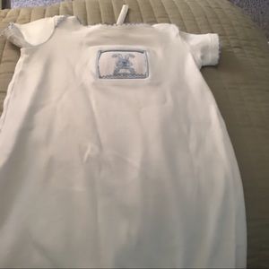 Newborn banana split boys smocked gown